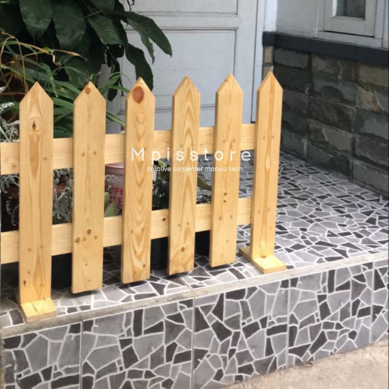 Pagar kayu aesthetic serbaguna/ pagar teras rumah/ pagar pembatas ruangan/ pagar dekorasi