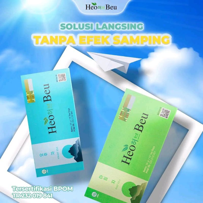 

Heo Beu Tea - Teh Pelangsing 1 Paket Siang & Malam