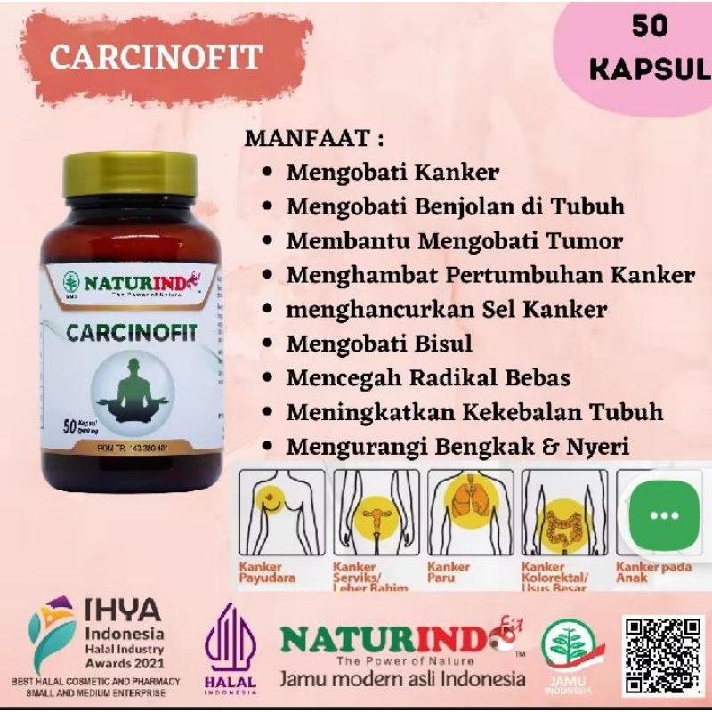 obat herbal spesial kanker - Carcinofit Naturindo