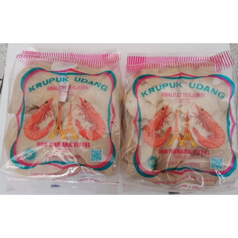 

kerupuk UDANG khas sidoarjo ( dua menara eiffel)250g