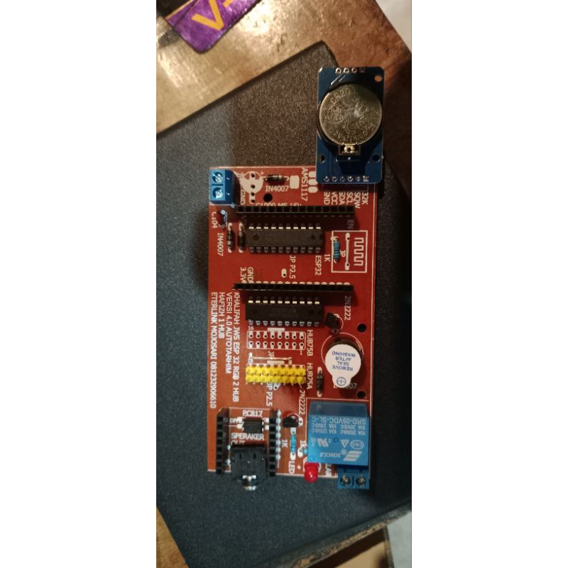 pcb jws esp32 plus komponen 2 hub