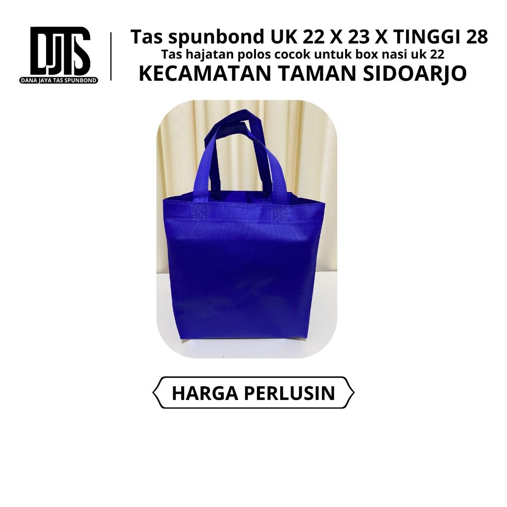 

(1 LUSIN = 12 PCS) GOODIE BAG TAS HAJATAN 22X23 CM TINGGI 28 CM / TAS SPUNBOND / TAS SEMINAR / TAS NASI BOX/ TAS RAMAH LINGKUNGAN / TAS PARCEL