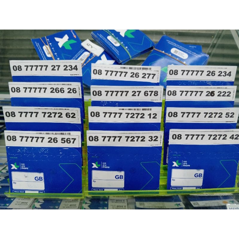 KARTU NOMOR CANTIK XL AXIATA PANCA 77777 RAPI