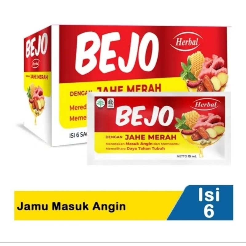 

Bejo Jahe Merah isi 6 Sachet