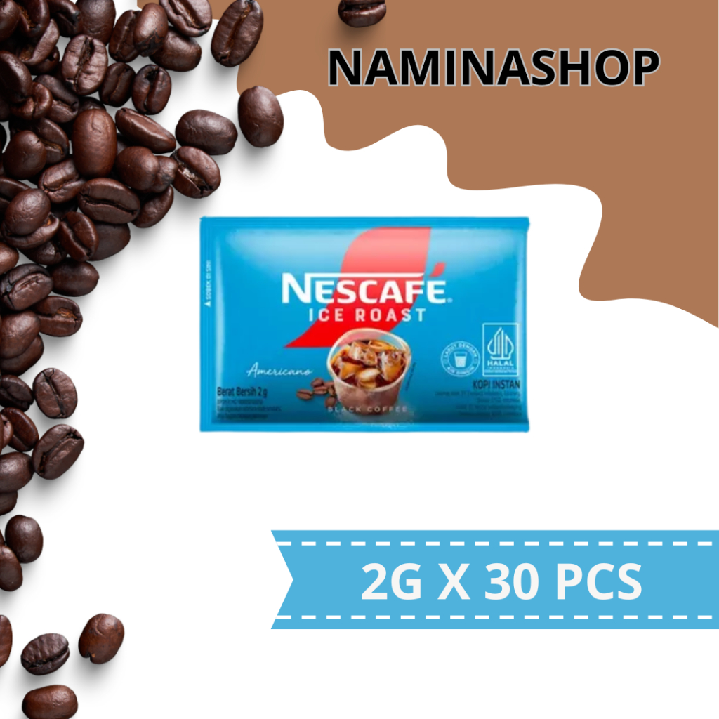 

NESCAFE KOPI INSTANT ICE ROAST AMERICANO PCK 30X2g