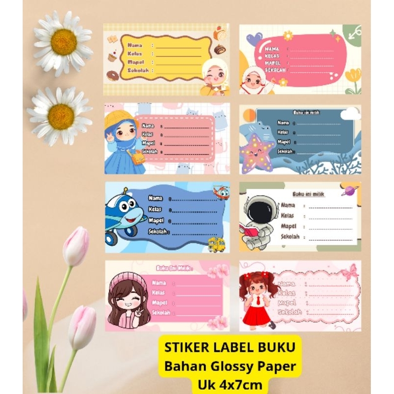 

Stiker Label Buku Anak 1 Pack Isi 15pcs