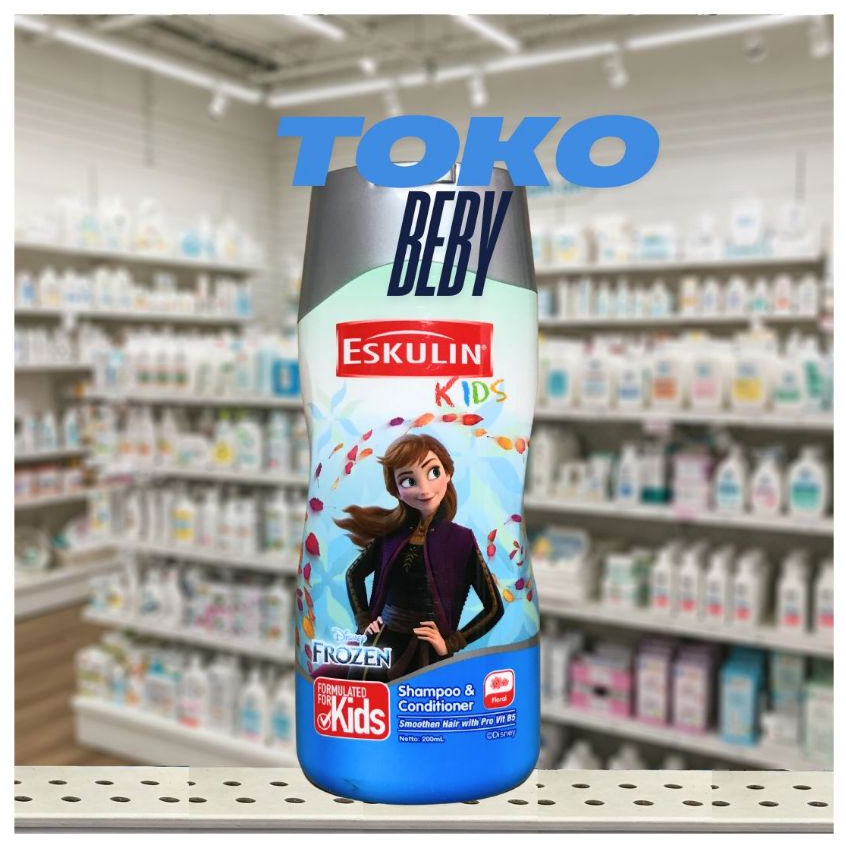 Eskulin Kids Shampoo & Conditioner ANNA Floral 200ml - Expired Date 100% Aman