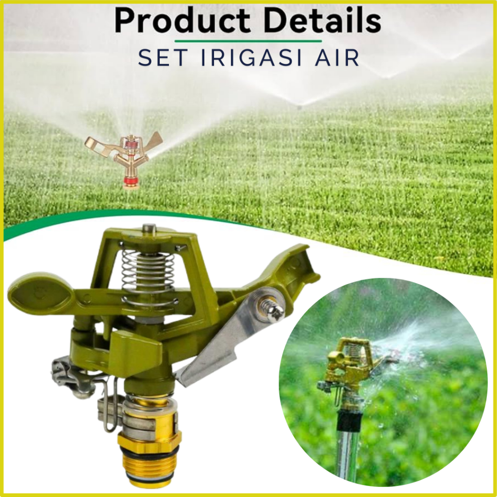 BARU Taffware Kincir Tembak Pertanian Sprinkler Penyiram Tanaman Spray Nozzle Air Irigasi Taman