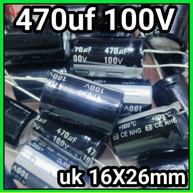 Elco 470uf 100V 470 Uf 100 V Kualitas Seperti Gambar