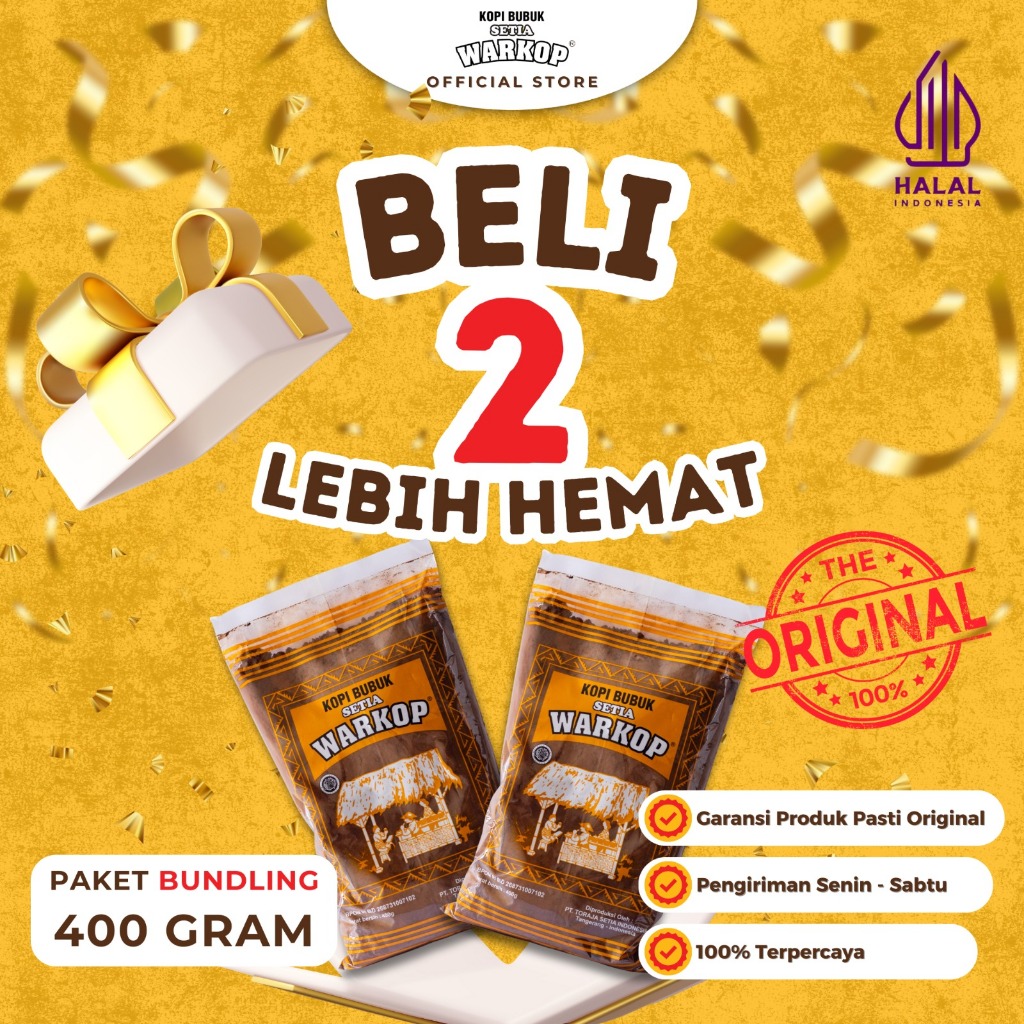 

Paket Hemat Kopi Setia Warkop 400 gram 2 pcs