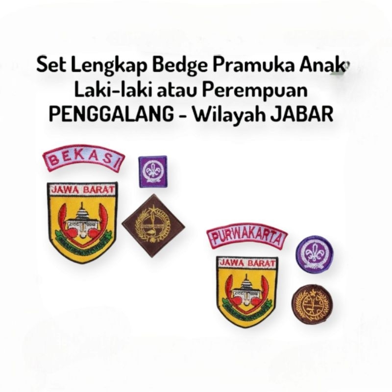 Bet Pramuka Lengkap, Bet Penggalang Putra/Putri Jawa Barat