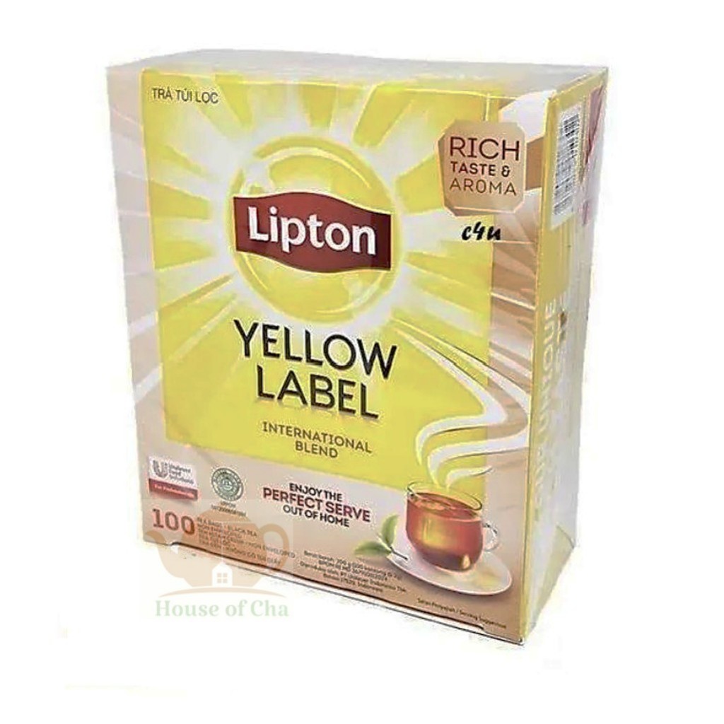 

Teh Lipton Yellow Label 100 Tea Bag Non Envelope/ Teh Hitam
