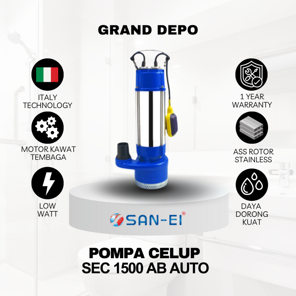 San Ei Pompa Air Celup SEC 1500 AB Auto / Pompa Celup San Ei
