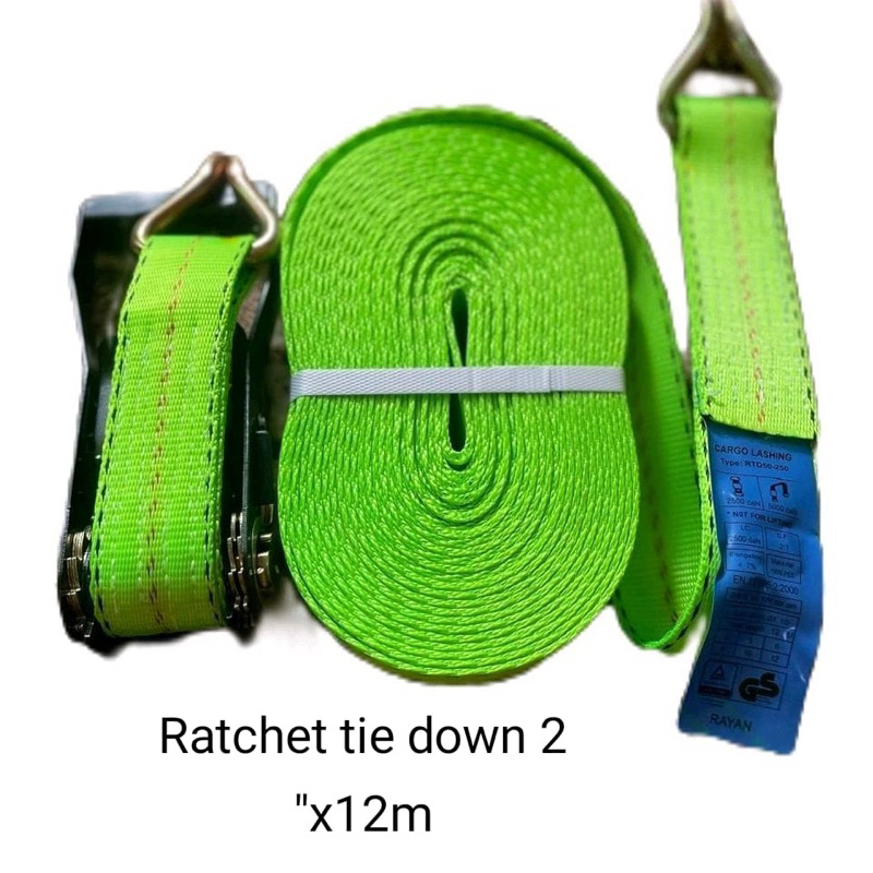 Ratchet tie down  / track belt 2"x12m kapasitas 5 ton