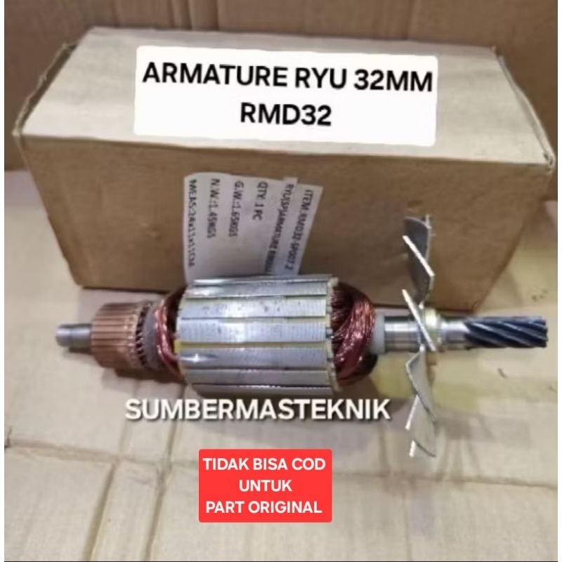 ARMATURE RMD32 RYU ANGKER ROTOR MESIN BOR MAGNET RYU RMD 32 RYU