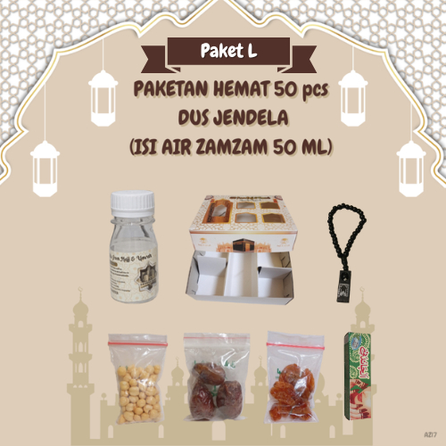 

paketan hemat tasbih+chandni jendela untuk oleh oleh haji dan umroh 50 pcs (air zam zam 50 ml)