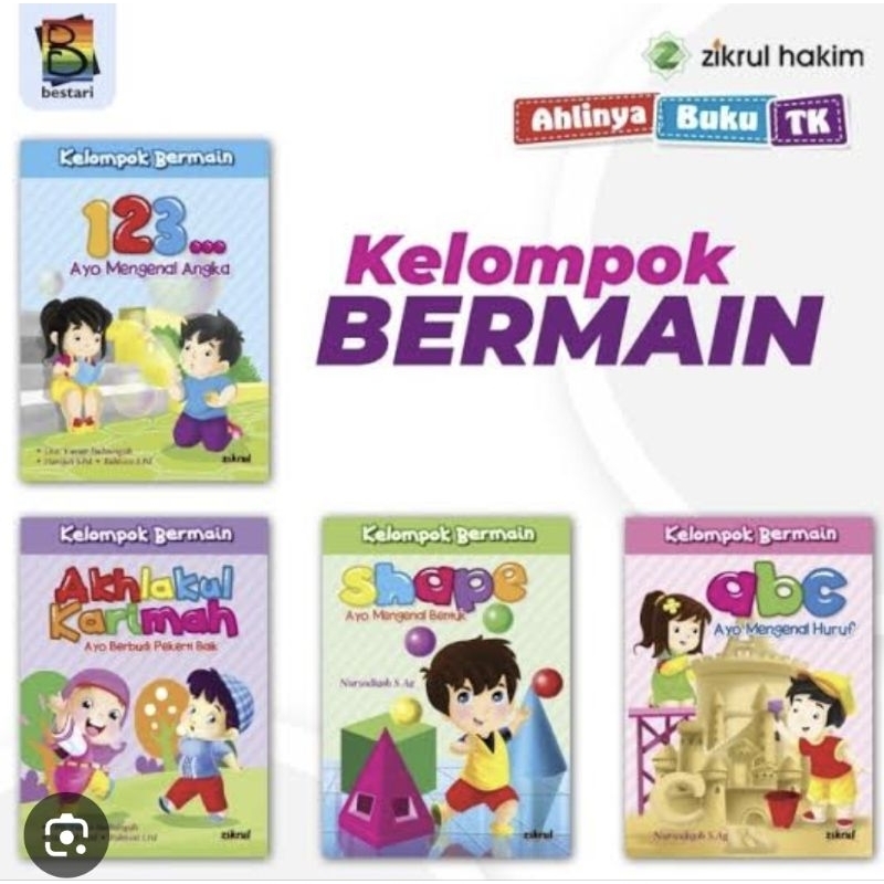 Buku Kelompok Bermain TK/PAUD Penerbit Zikrul Bestari