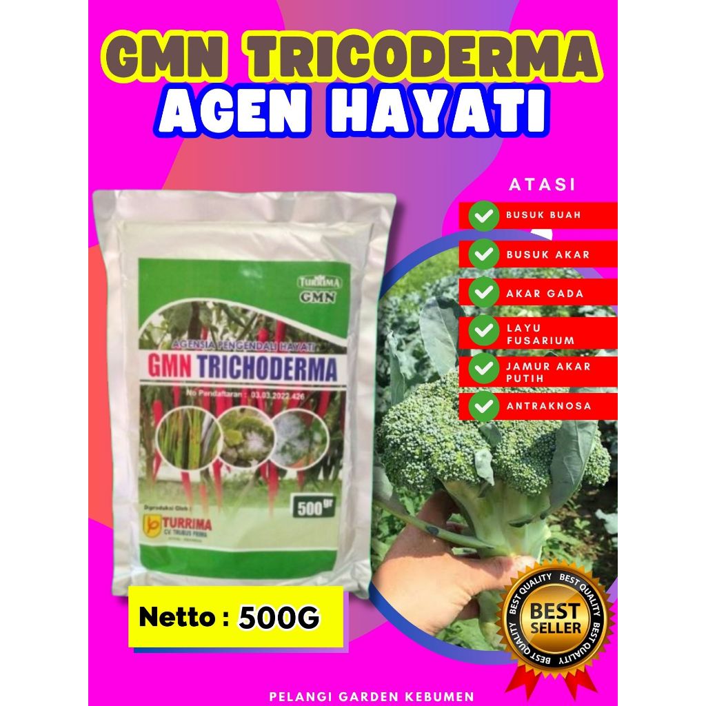 BEBAS JAMUR ! Tricoderma Murni Isi 500Gram, Tricoderma Organik Isi 500Gram, Tricoderma Padat Isi 500