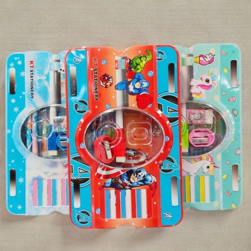 

Kotak Pensil Set Kaleng 2 susun | Pensil Case Set Lucu Karakter