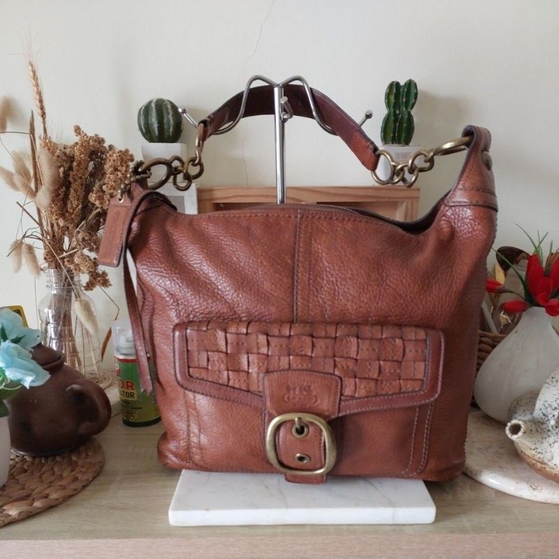#BOOKED#Tas Coach Blecker Woven Vintage Preloved