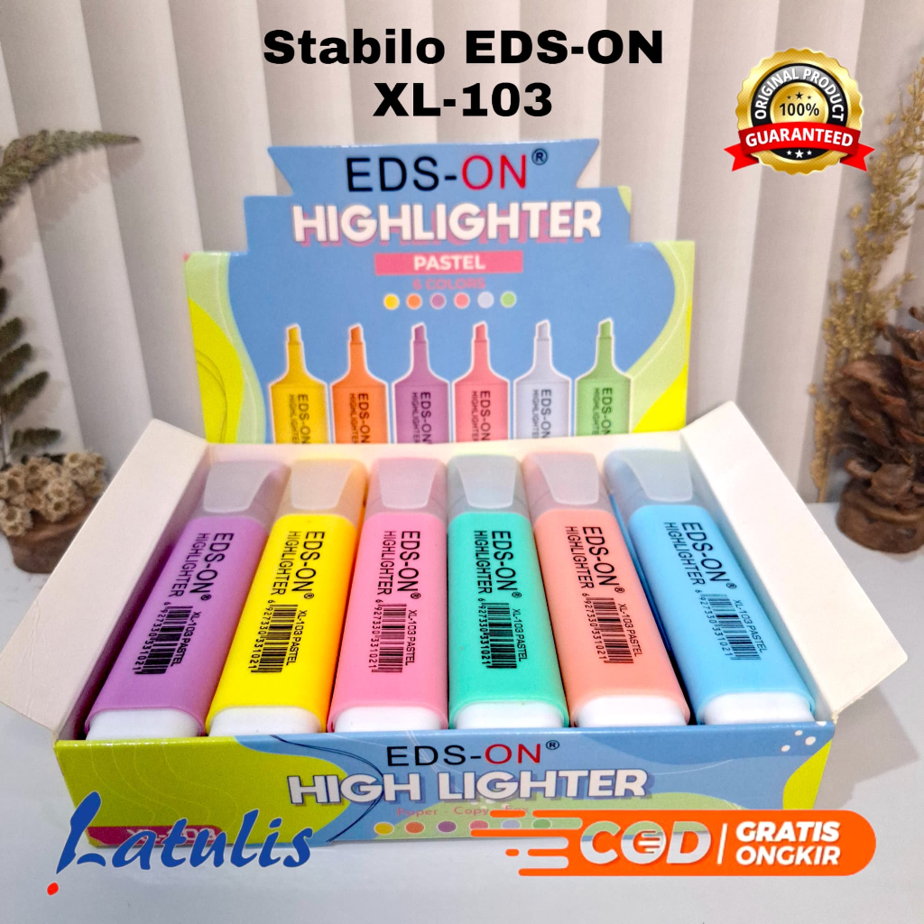 

(12pcs) STABILO WARNA WARNI / HIGHLIGHTER PASTEL EDS-ON XL 103