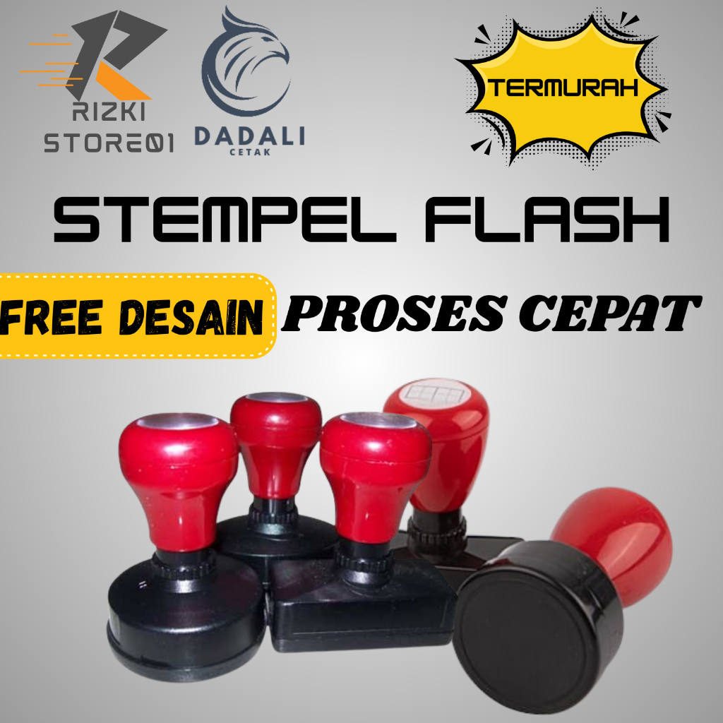 

stempel flash/stempel otomatis/stempel kilat FREE DESAIN