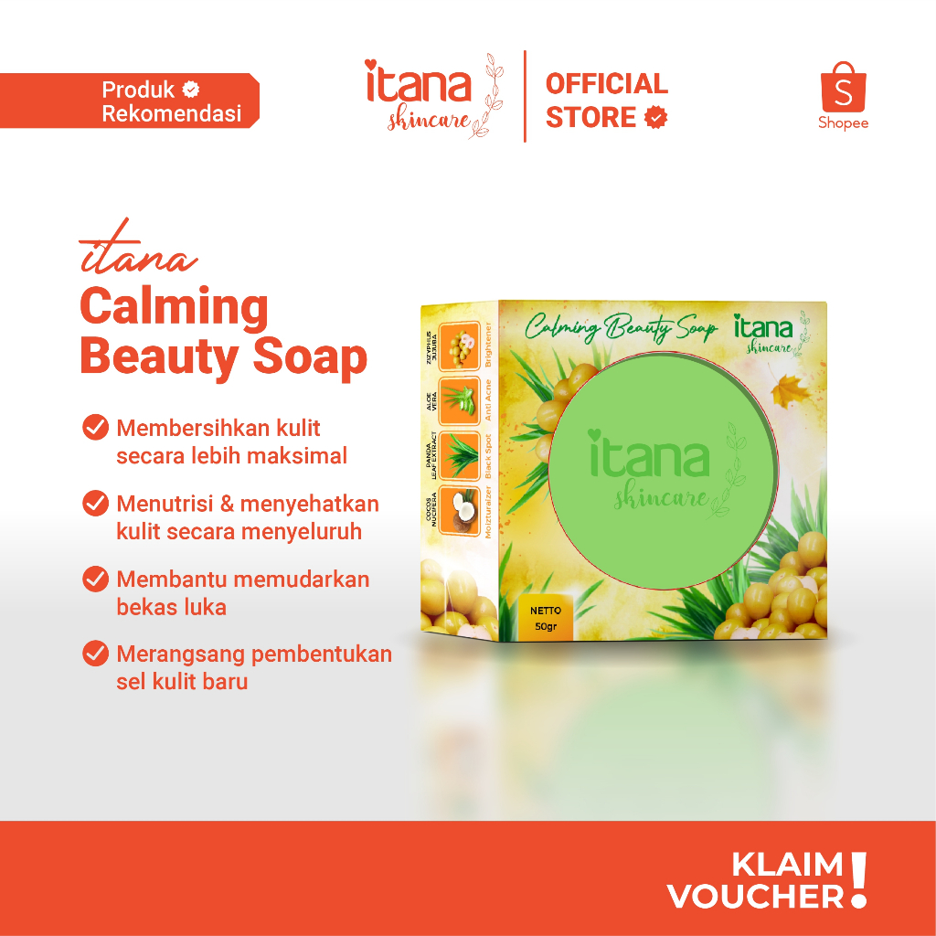 Itana Skincare - Calming Beauty Soap | Sabun Hijau Itana