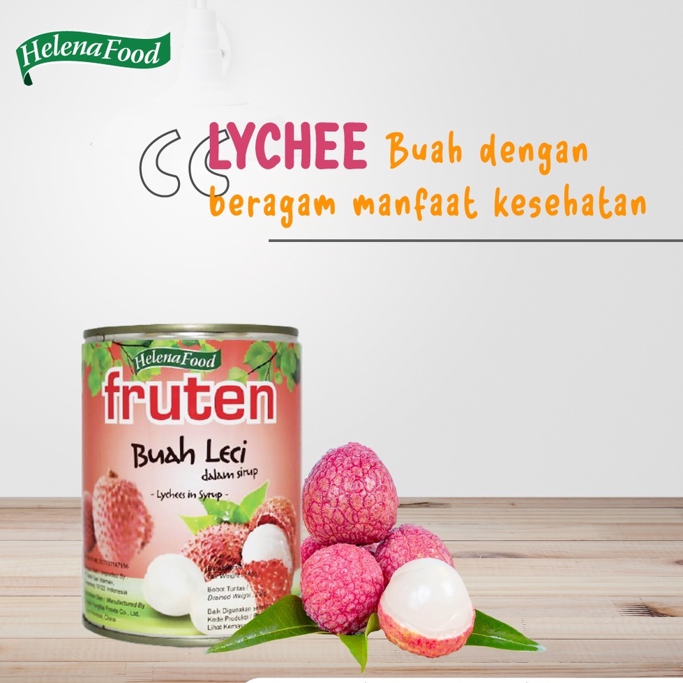 

Fruten Buah Leci Kemasan Kaleng / Lychees in Syrup 565 gr