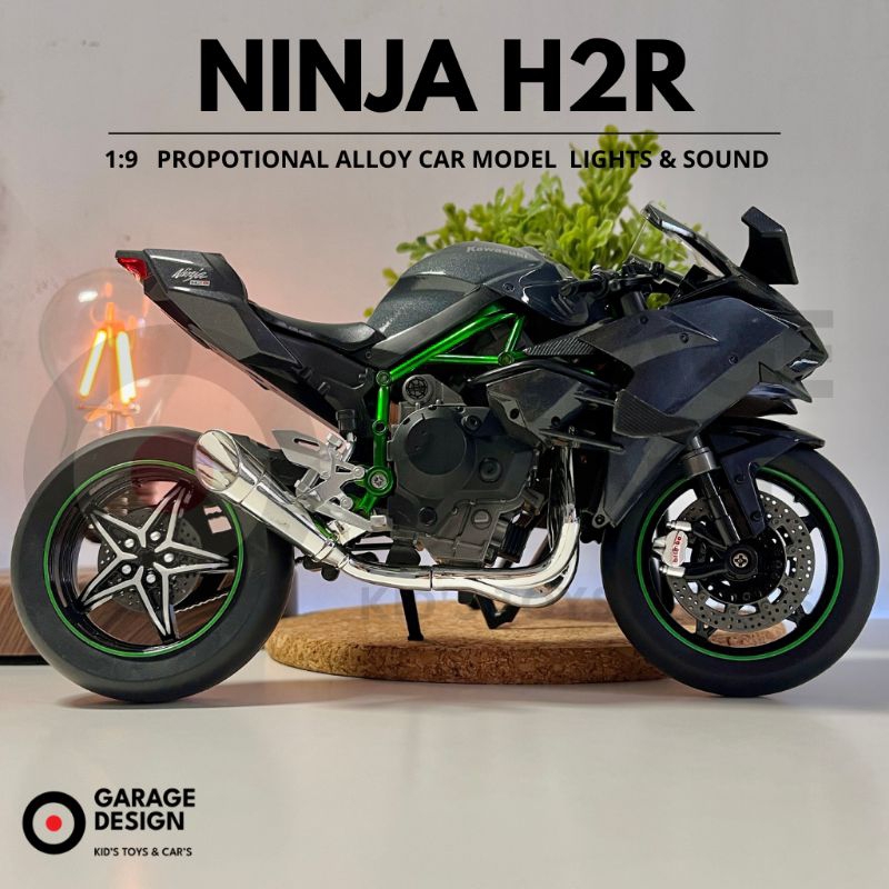motor ninja miniatur miniatur motor ninja Kawasaki H2R diecast motor