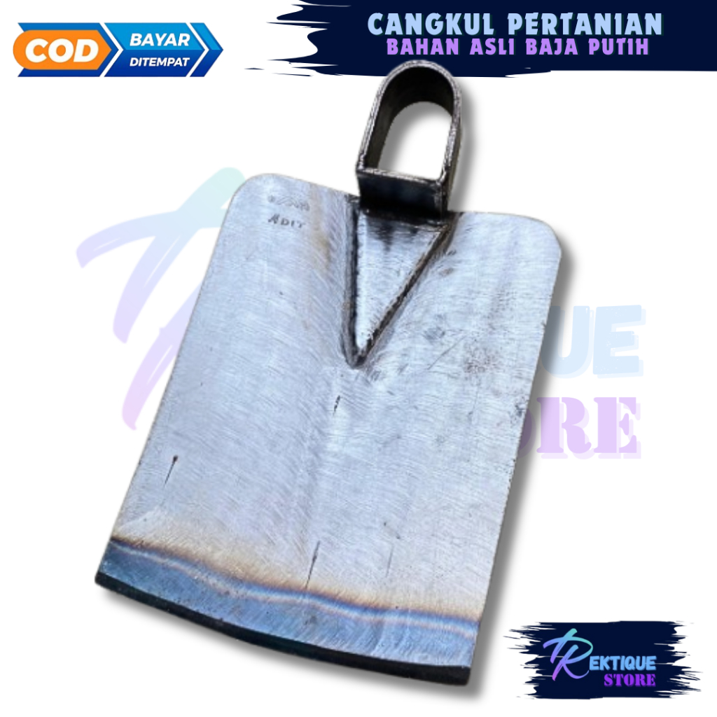 Cangkul Baja putih anti lengket - Cangkul Pertanian sawah super tajam dan tebal