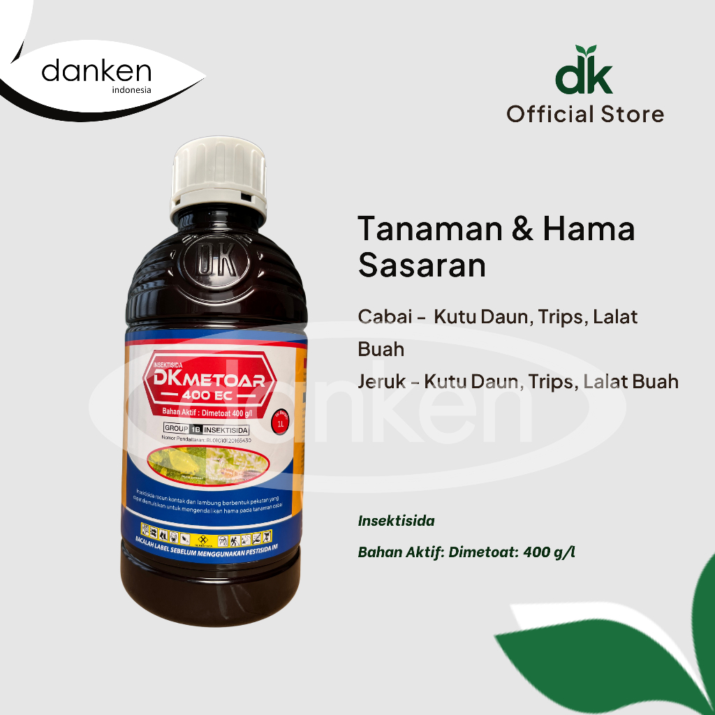 DKMETOAR 400 EC 200 ml 400 ml 1000 ml (1 L) PESTISIDA INSEKTISIDA BAWANG MERAH KENTANG Danken Indone