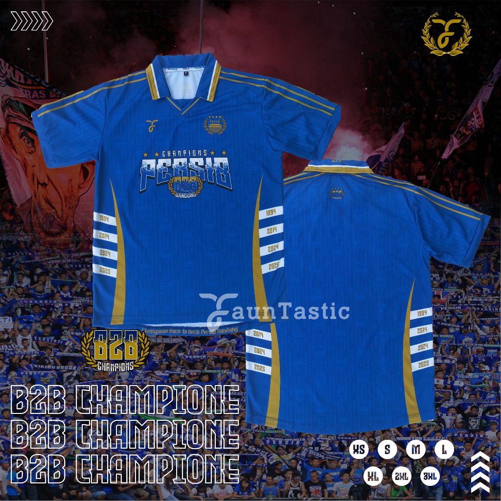 JERSEY VINTAGE PERSIB / BANDUNG FOOTBALL / CHAMPIONE AGAIN PERSIB BANDUNG / JERSEY JUARA