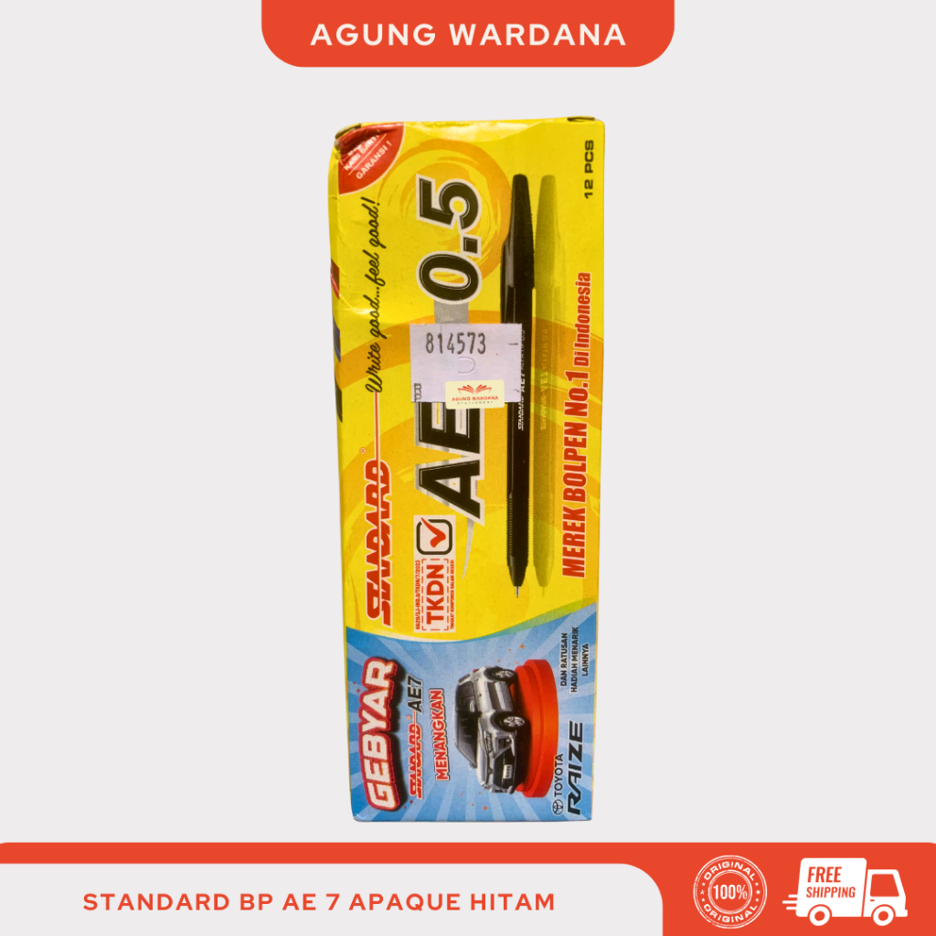 

BOLPOIN STANDARD AE7 APAQUE HITAM