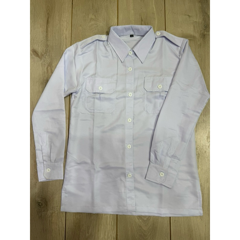 Baju Dinas PDH Seragam Putih Kerja Wanita Blazer Lengan Panjang