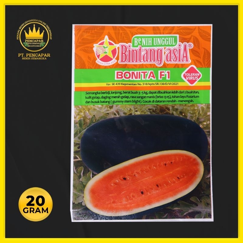

BENIH SEMANGKA BONITA F1 - BINTANG ASIA - ISI 20 GRAM