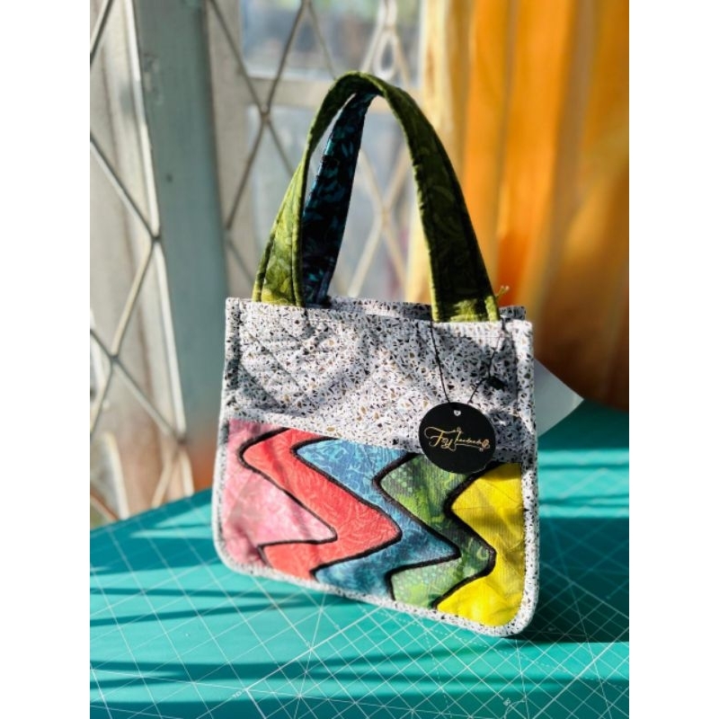 tas perca/handbag Quilt bahan katun handmade