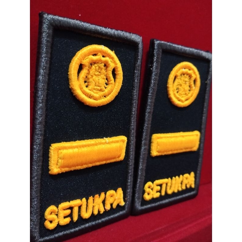 Pangkat PDL siswa setukpa polri premium bordir timbul 3D