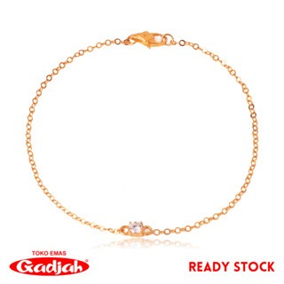 Gelang Emas Rantai New Fancy Solitaire Mungil - Toko Emas Gadjah