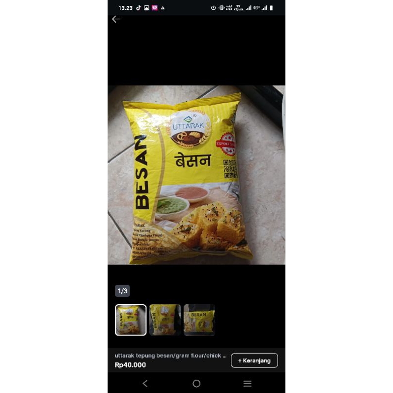 

Tepung Besan tepung kacang arab chick pea flour 500 gr