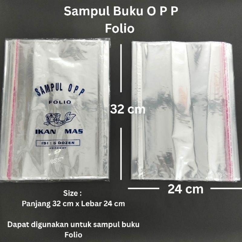 

( 10 lembar ) Sampul Buku / Sampul Plastik / Sampul Buku Tulis / Sampul Buku Folio Ikan Mas