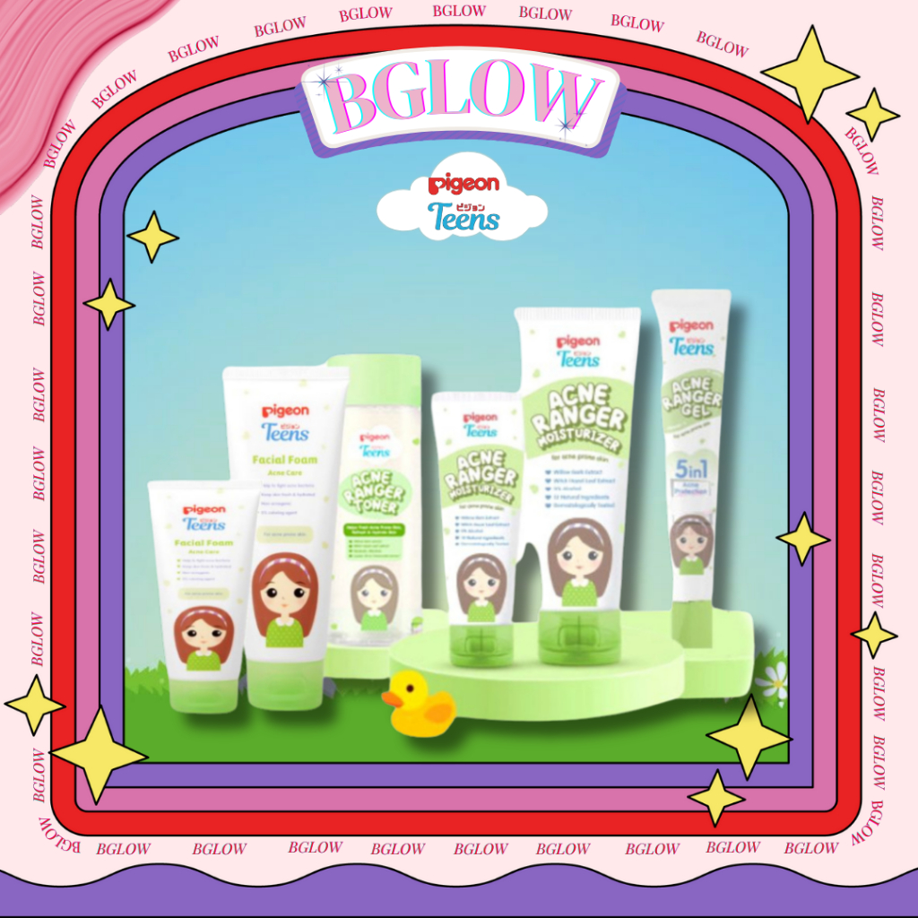 PIGEON TEENS ACNE RANGER Gel | Toner | Moisturizer | Facial Wash | Facial Foam l Serum jerawat remaj