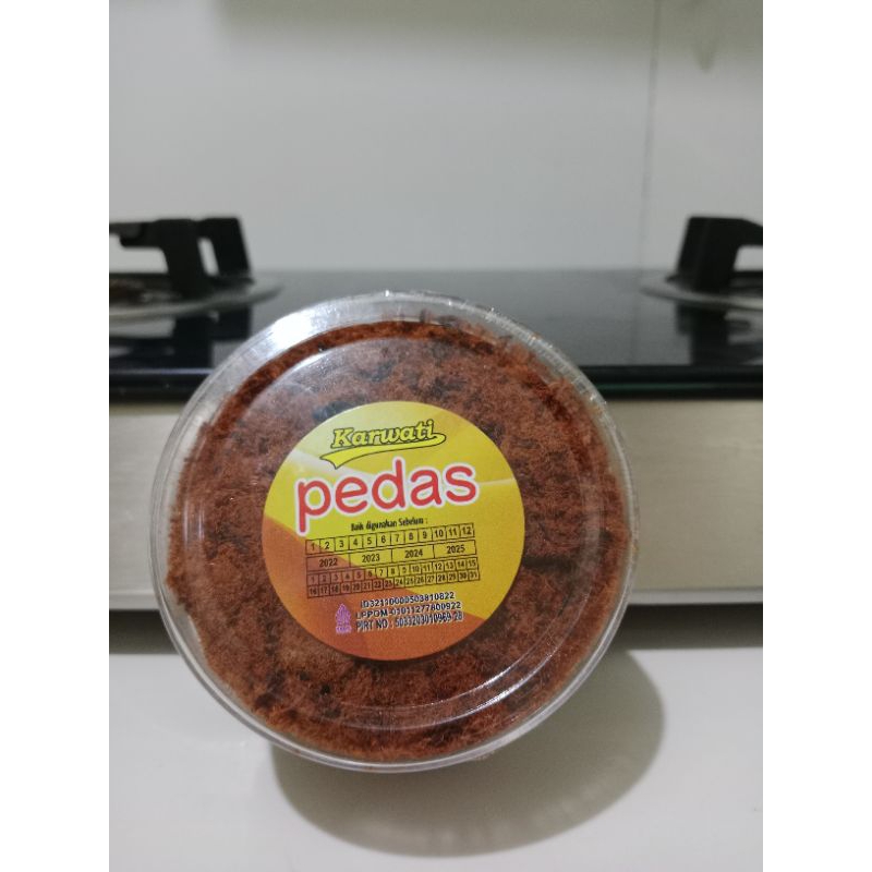 

Abon Ayam Karwati Rasa Pedas Kemasan Toples
