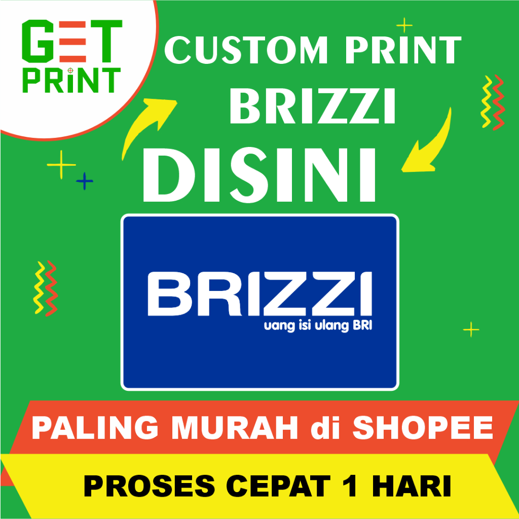 

CUSTOM PRINT UV KARTU E TOLL BRIZZI BRI CETAK 1 SISI / 2 SISI