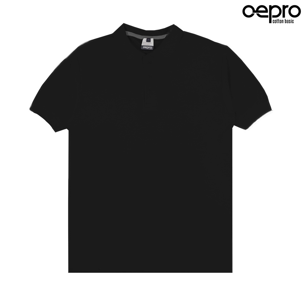 55RECOMENDED Kaos Polo Premium  Kaos Kerah Premium  Polo shirt  Full Katun  Black Stone  Oepro