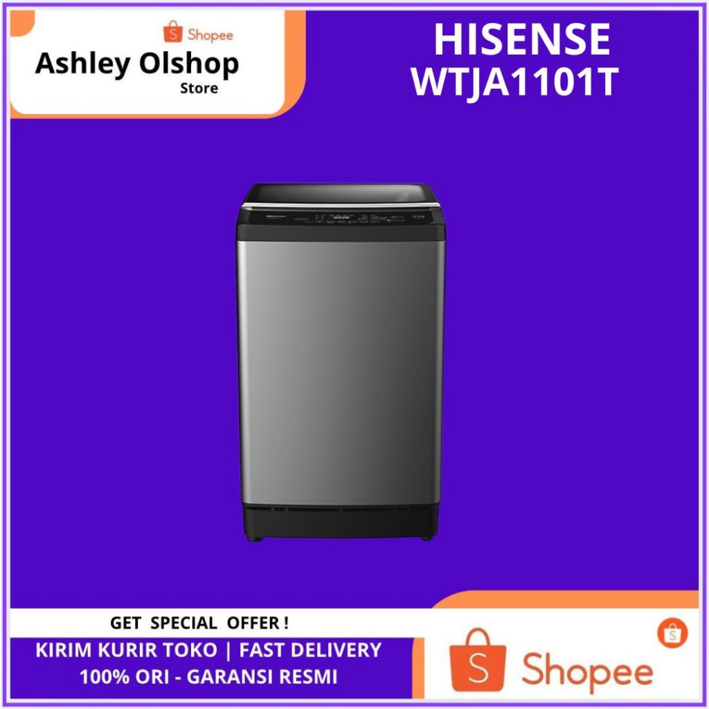 Mesin Cuci TopLoad 10.5Kg Hijab Mode Hisense WTJA1101T 1 Tabung