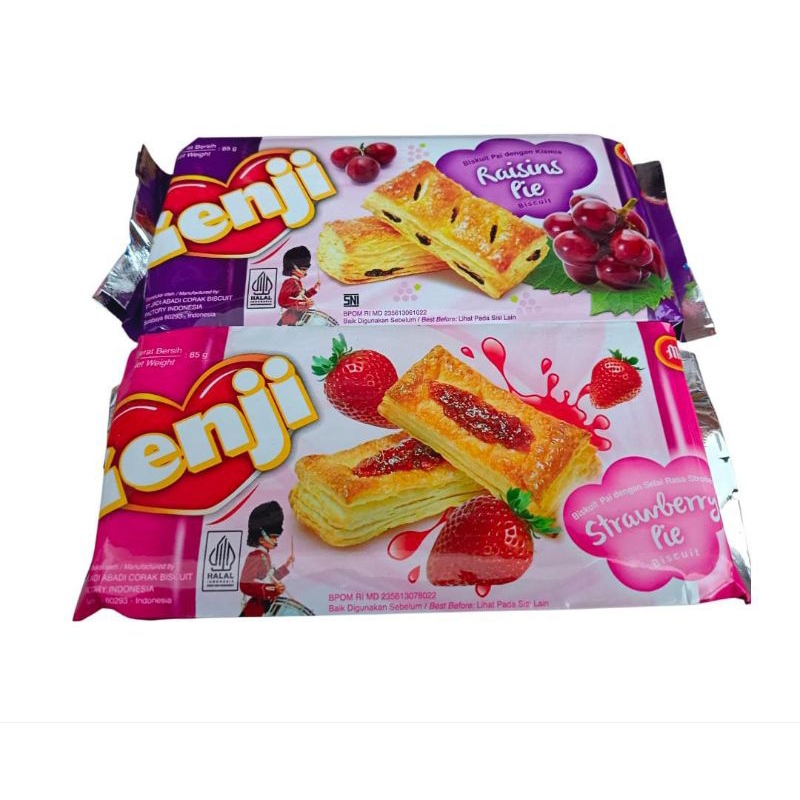 

Monde genji biscuit pie 85gr Varian Raisins pai dengan kismis Strowberry pie