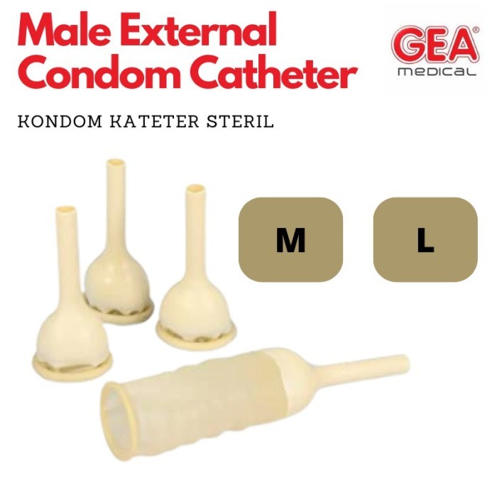 Original Male External Catheter Cateter Condom Kondom Kateter Pria laki Gea Size M L- PerPCS