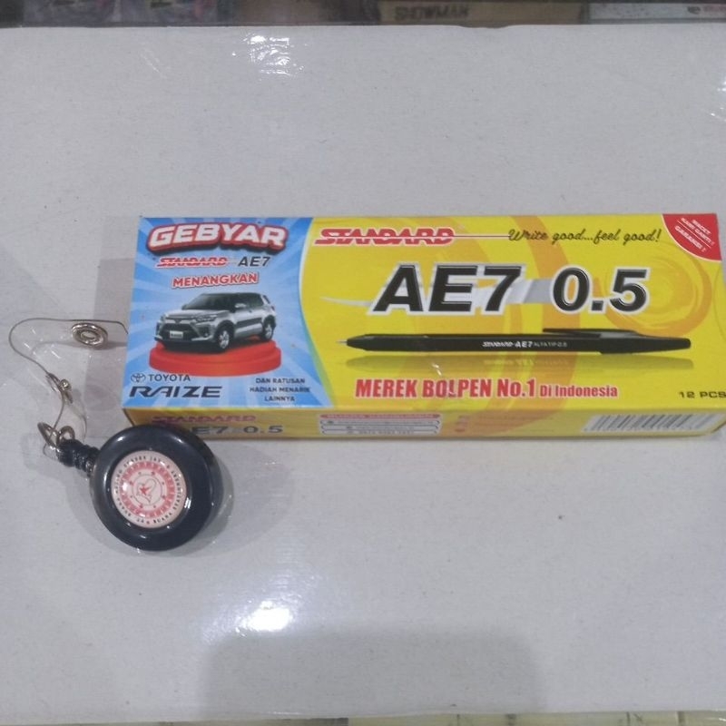 

pulpen Standard ae7 0.5 hitam / 1 lusin/ 12 pcs
