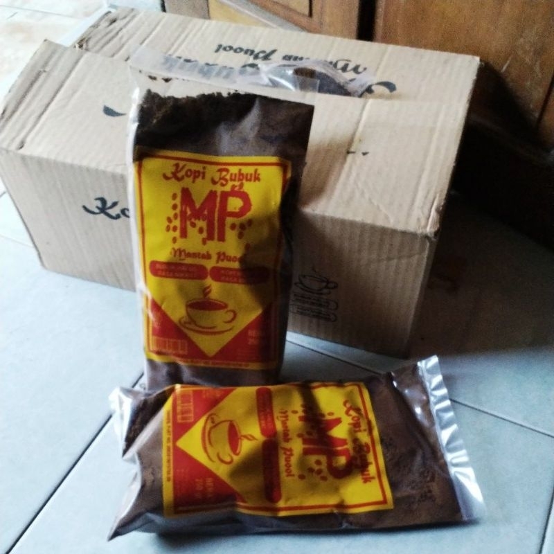 

kopi bubuk hitam MP bubuk