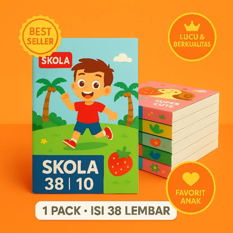 

Buku Tulis SIDU Skola 38 Lembar - 1 Pack Isi 10 Buku | Motif Random Kekinian | Original SIDU & Termurah di Shopee!